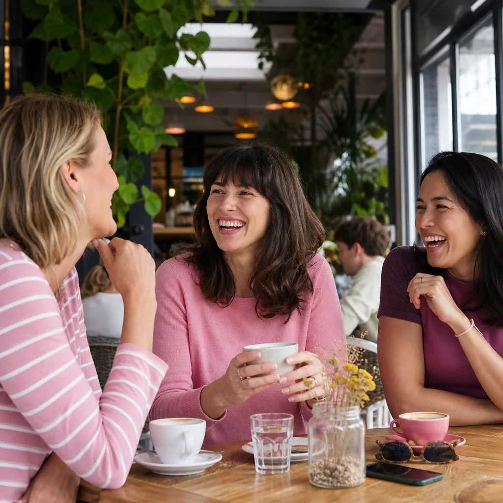 People meeting over coffee in Bournemouth town centre